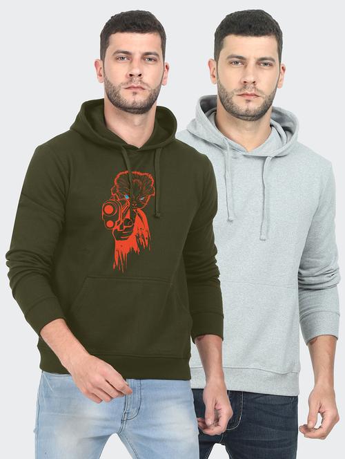 set of 2 chest print sweatshirt - 18149092 - Very Small Image - 1
