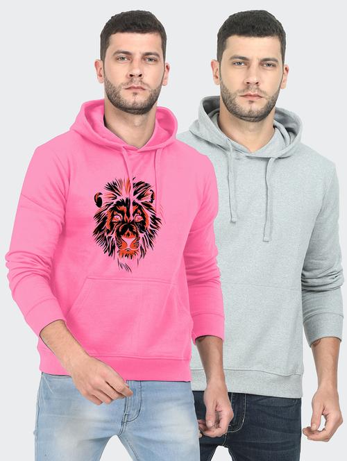 set of 2 chest print sweatshirt - 18149141 - Very Small Image - 1