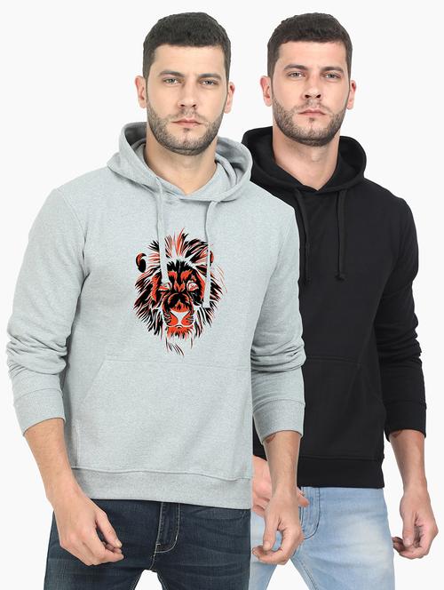 set of 2 chest print sweatshirt - 18149142 - Very Small Image - 1