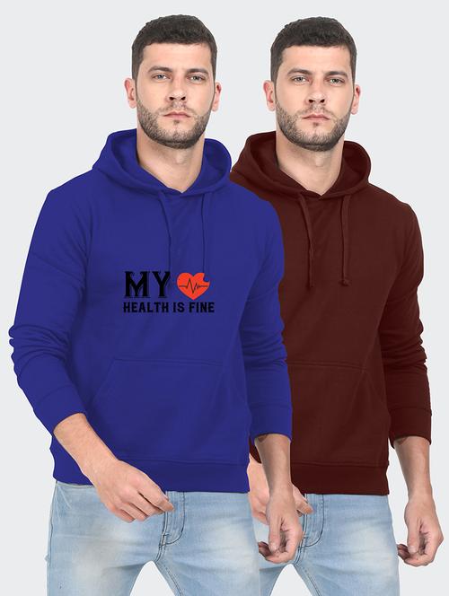 multi colored fleece chest print sweatshirt - 18149240 - Very Small Image - 1