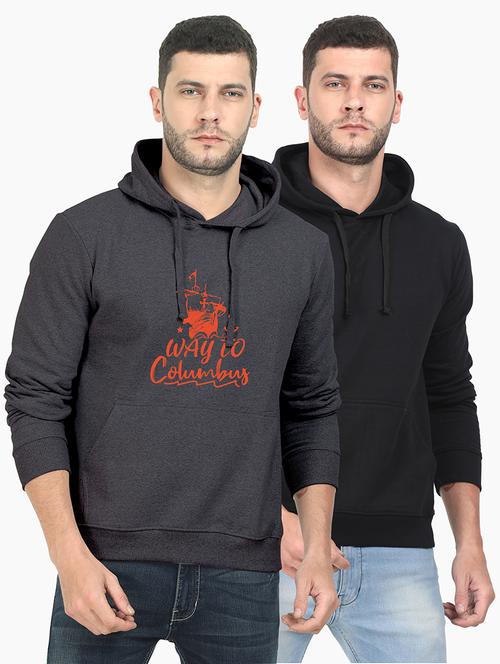 multi colored fleece chest print sweatshirt - 18149266 - Very Small Image - 1