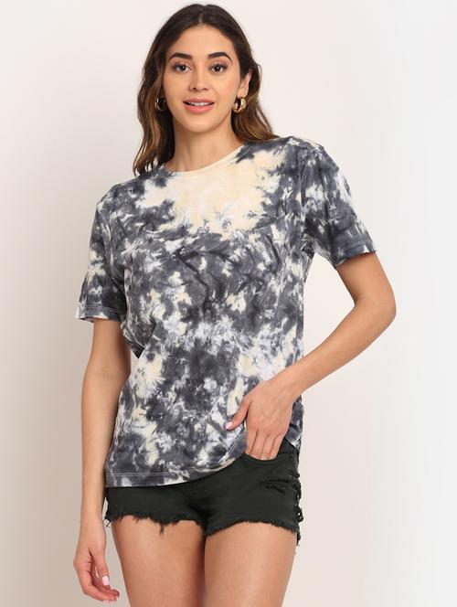 round neck tie & dye tee - 18149302 - Very Small Image - 1
