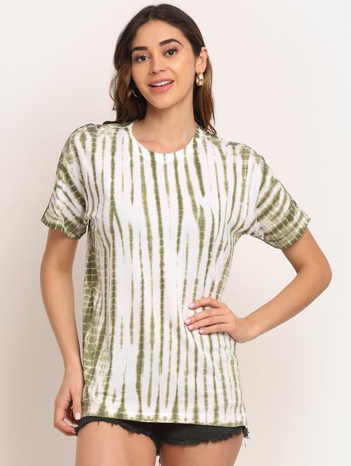 round neck tie & dye tee - 18149304 - Very Small Image - 1
