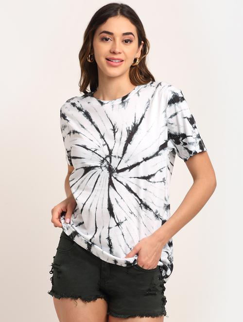 round neck tie & dye tee - 18149314 - Very Small Image - 1