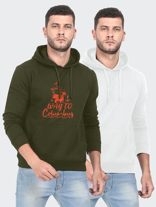 multi colored fleece chest print sweatshirt - 18149342 - Very Small Image - 1
