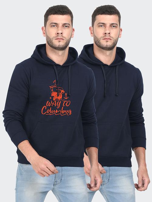 multi colored fleece chest print sweatshirt - 18149359 - Very Small Image - 1