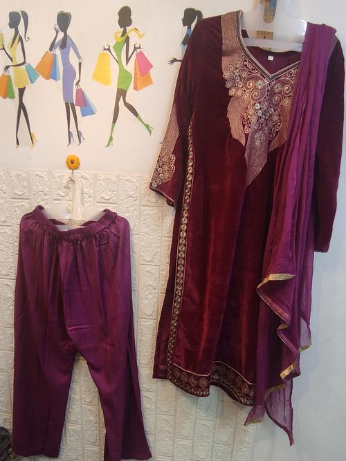 ladies kurti with palazzo and dupatta - 18150728 - Very Small Image - 1