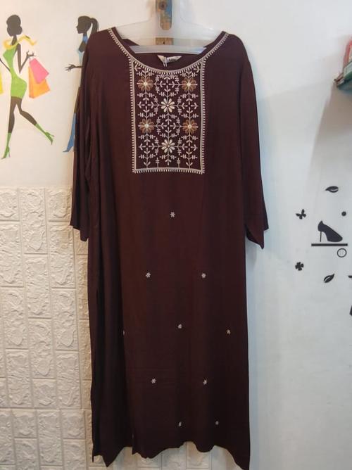 ladies kurtis fabric rayon - 18150943 - Very Small Image - 1