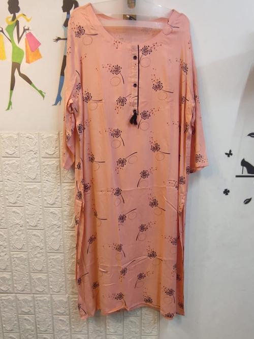 ladies kurtis fabric rayon - 18150998 - Very Small Image - 1