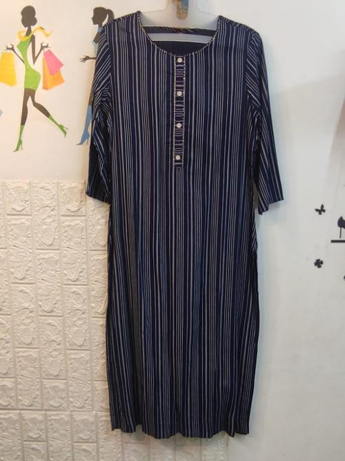 ladies kurtis fabric rayon - 18151380 - Very Small Image - 1