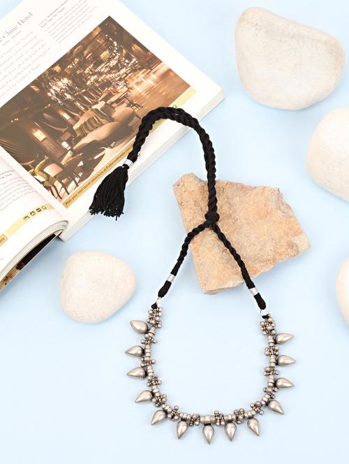 silver handcrafted necklace - 18151463 - Very Small Image - 1