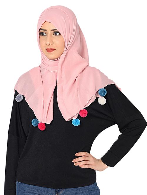 purple cotton stole - 18151784 - Very Small Image - 1