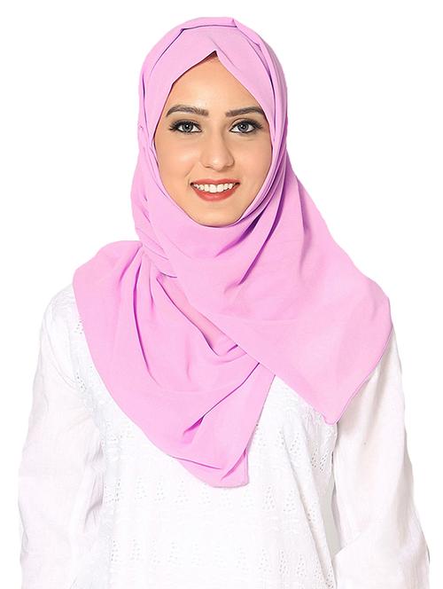 purple chiffon stole - 18151811 - Very Small Image - 1