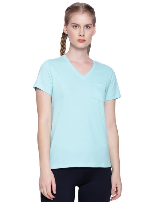 v-neck chest printed regular top - 18152236 - Very Small Image - 1