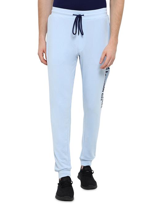 light blue printed track pant - 18152290 - Very Small Image - 1