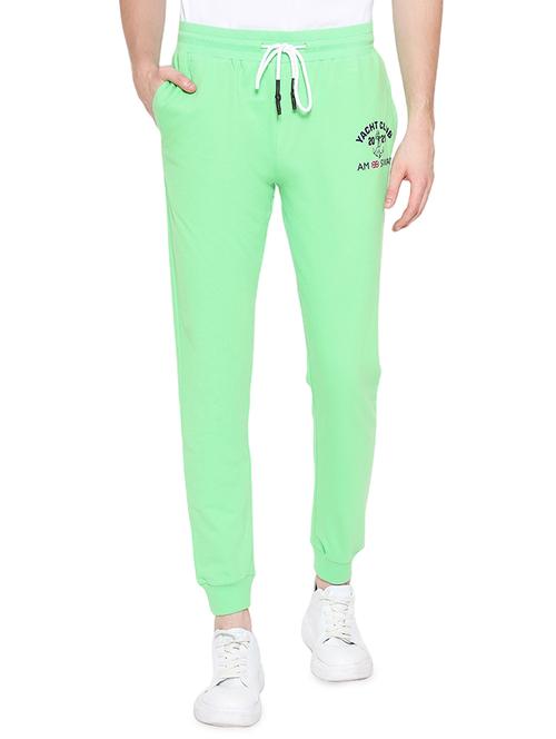 green printed track pant - 18152291 - Very Small Image - 1