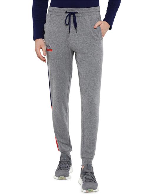 grey color block track pant - 18152293 - Very Small Image - 1