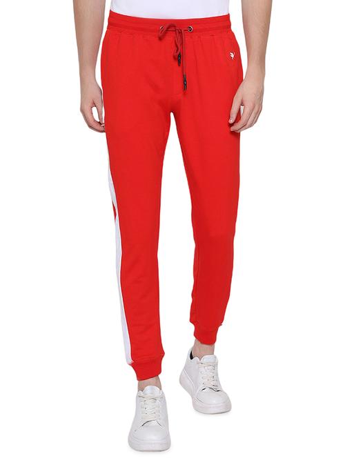 red color block track pant - 18152294 - Very Small Image - 1
