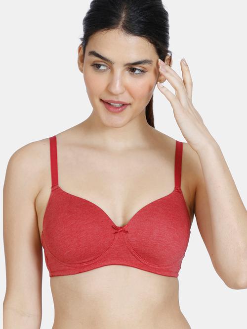 red color polyester t-shirt bra - 18153043 - Very Small Image - 1