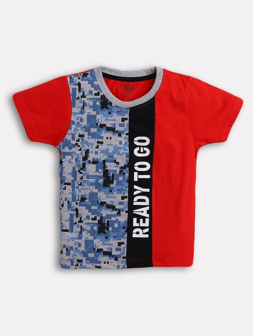 red printed t-shirt - 18153156 - Very Small Image - 1