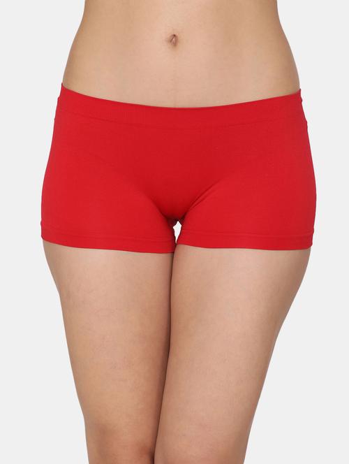 red color nylon boy shorts panty - 18153347 - Very Small Image - 1