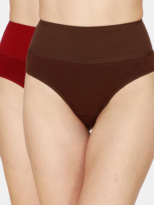 red color cotton hipster panty - 18153380 - Very Small Image - 1