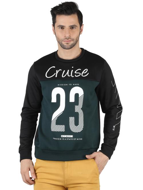 navy-blue printed sweatshirt - 18155055 - Very Small Image - 1