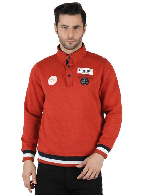 rust chest-printed sweatshirt - 18155061 - Very Small Image - 1
