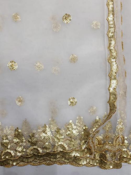 dyeble white net cutworks dupatta. 2.45 - 18155237 - Very Small Image - 1