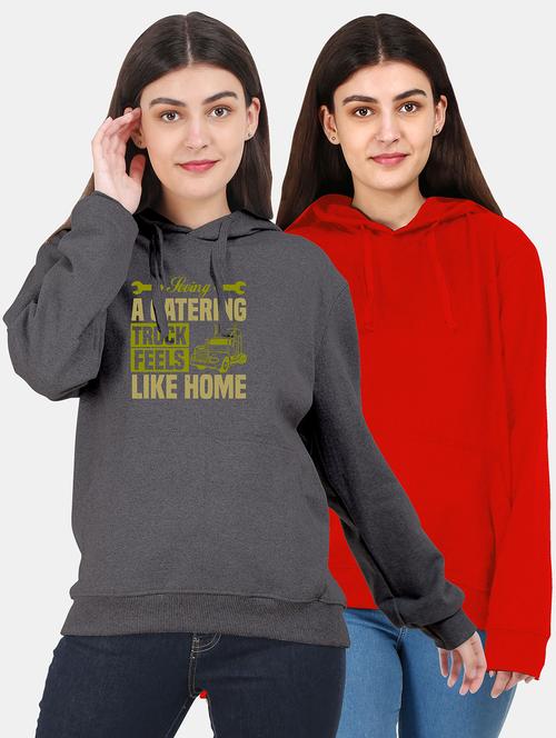 set of 2 pcs hooded sweatshirt - 18156496 - Very Small Image - 1