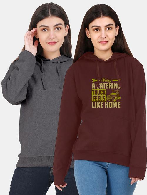 set of 2 pcs hooded sweatshirt - 18156519 - Very Small Image - 1