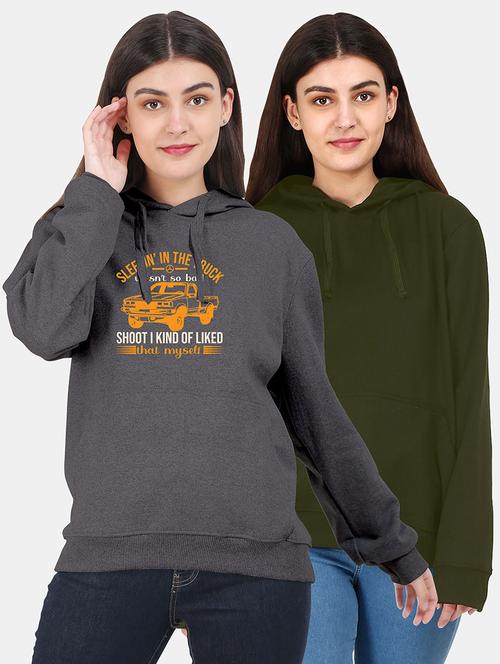 multi color combo fleece hoodies sweatshirt - 18156590 - Very Small Image - 1