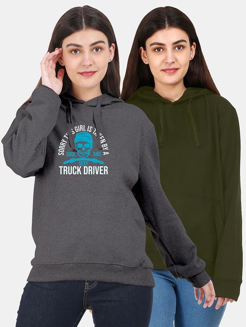multi color combo fleece hoodies sweatshirt - 18156659 - Very Small Image - 1