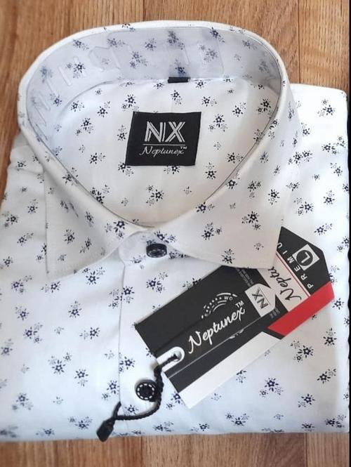 white cotton printed shirt - 18156951 - Very Small Image - 1