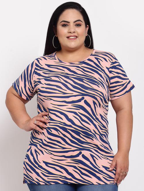 pink printed regular tee - 18157029 - Very Small Image - 1