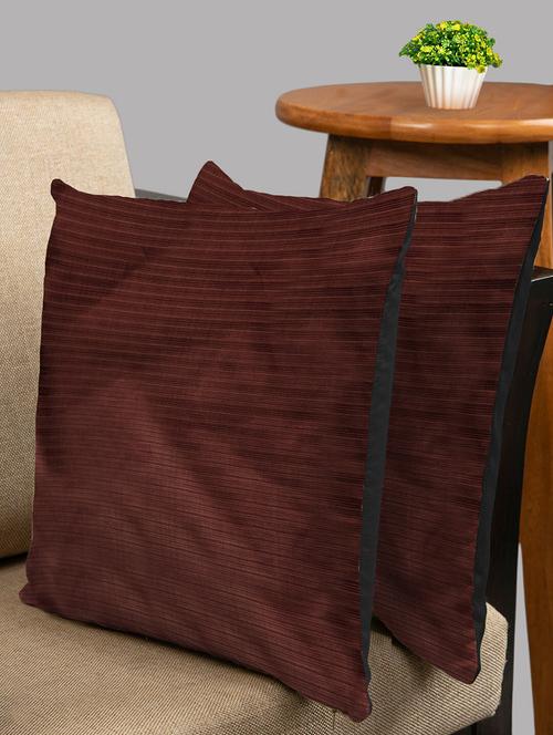 houzzcode set of 2 16x16" exclusive velvet maroon - 18157905 - Very Small Image - 1