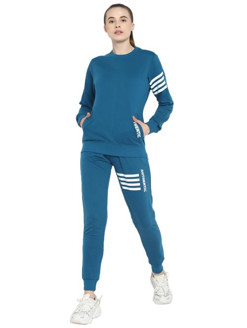 light blue printed track pant full length set - 18159211 - Very Small Image - 1