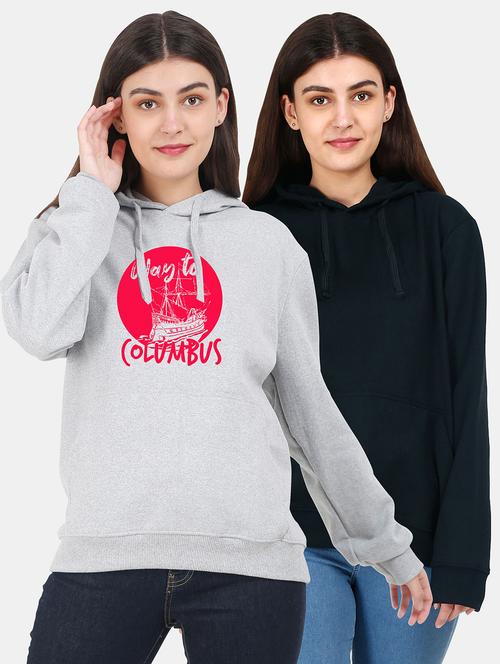 set of 2 pcs hooded sweatshirt - 18162009 - Very Small Image - 1