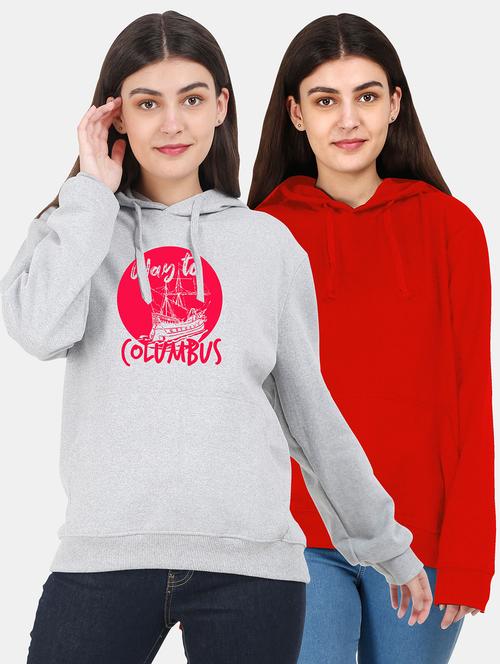 set of 2 pcs hooded sweatshirt - 18162010 - Very Small Image - 1
