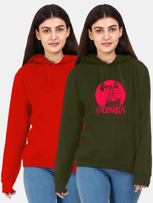 set of 2 pcs hooded sweatshirt - 18162021 - Very Small Image - 1
