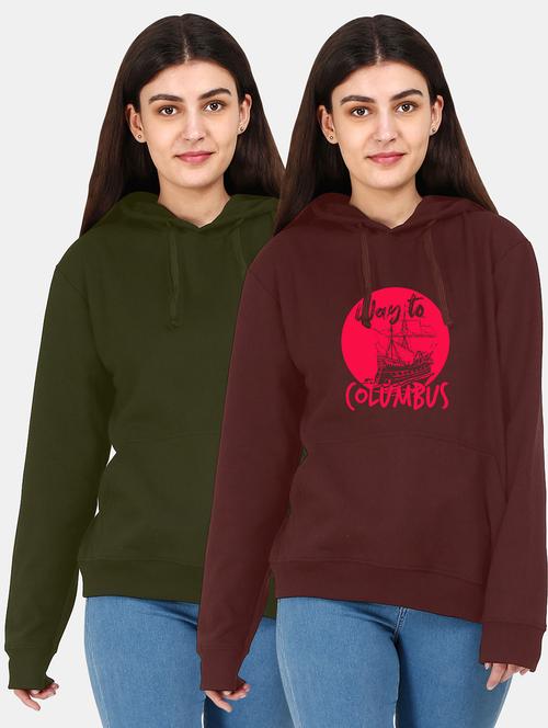 set of 2 pcs hooded sweatshirt - 18162028 - Very Small Image - 1