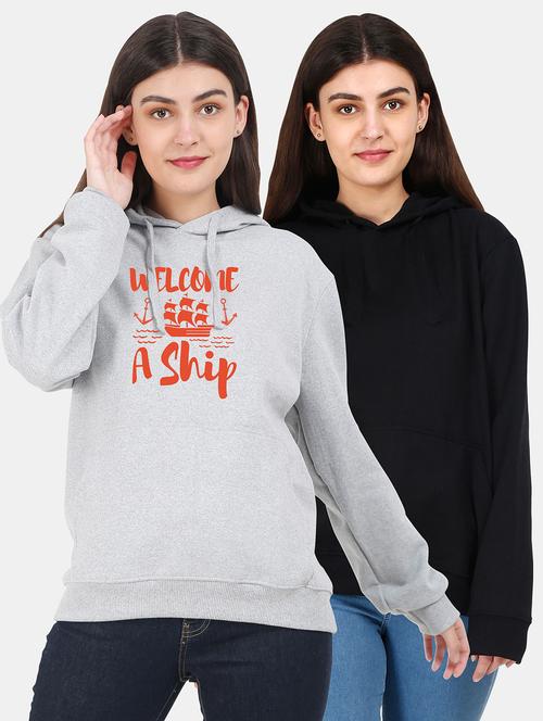 set of 2 pcs hooded sweatshirt - 18162058 - Very Small Image - 1