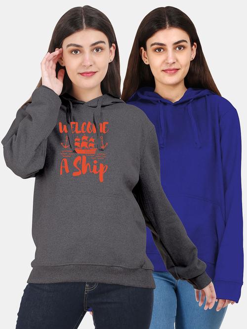 set of 2 pcs hooded sweatshirt - 18162074 - Very Small Image - 1