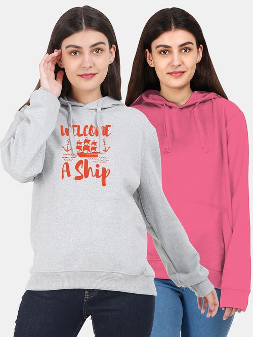 set of 2 pcs hooded sweatshirt - 18162076 - Very Small Image - 1