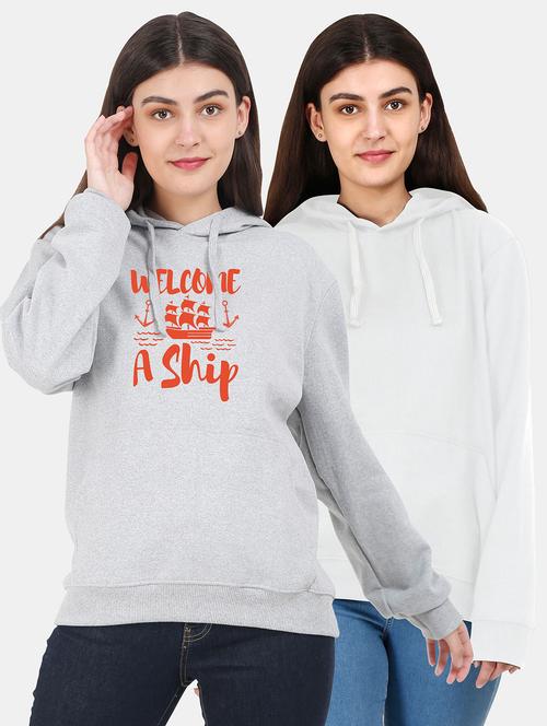 set of 2 pcs hooded sweatshirt - 18162132 - Very Small Image - 1