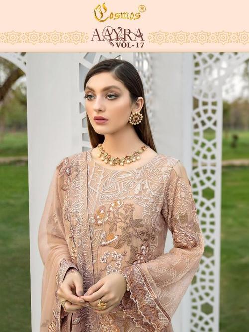fox georgette suit with heavy embroidery - 18163341 - Very Small Image - 1