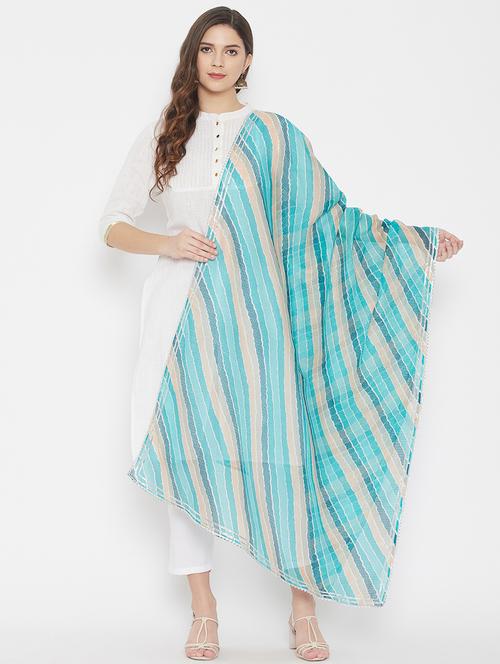leheriya kota doria dupatta - 18163386 - Very Small Image - 1