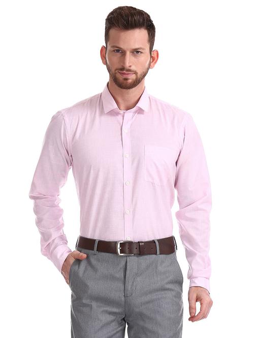 mauve solid formal shirt - 18163849 - Very Small Image - 1