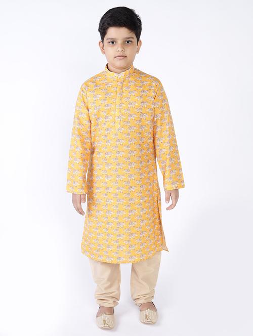 mandarin neck printed kurta - 18164209 - Very Small Image - 1