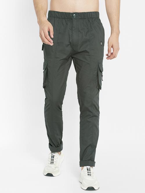 olive green camouflage casual trouser - 18164471 - Very Small Image - 1